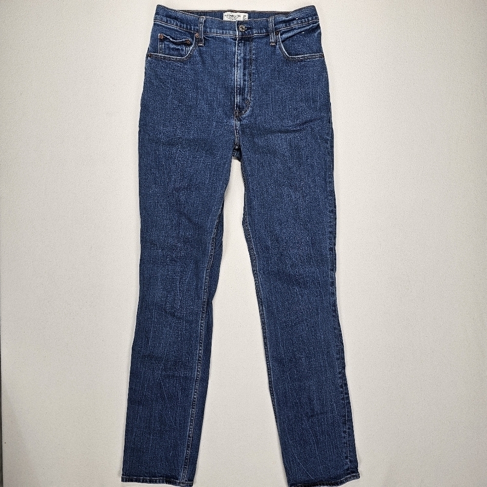 Abercrombie & Fitch The 90's Slim Straight Ultra High Rise Size 30 Long